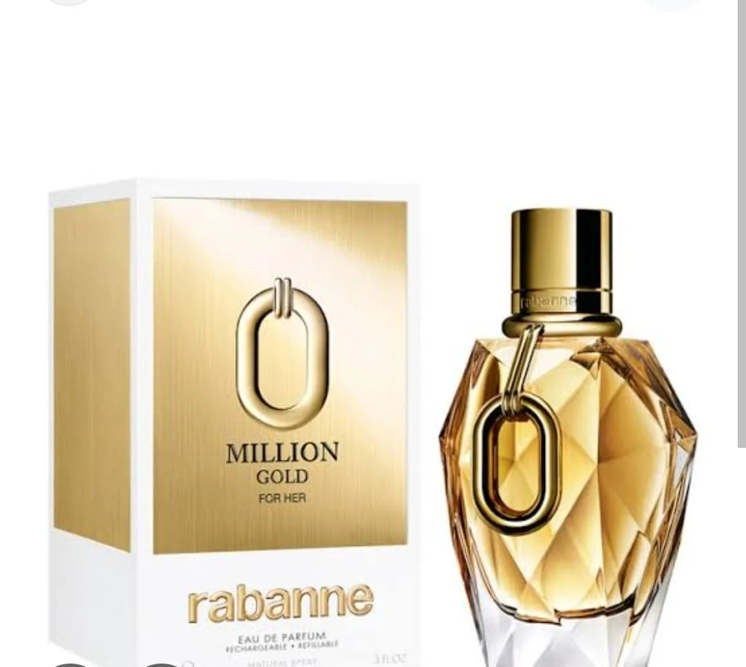 Million Gold For Her Eau de Parfum Spray for Women – 90ml / 3.0 fl oz – New & Sealed